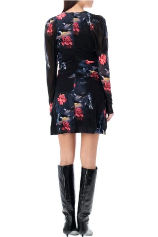 Vestido recto - Negro - Ganni