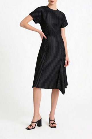 Vestido midi - Negro - Ganni