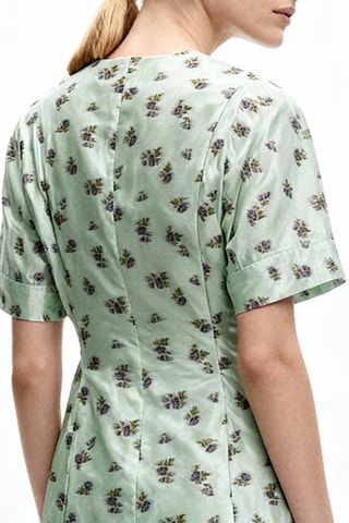Vestido camisero - Verde - Ganni