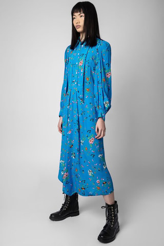 Vestido largo - Celeste