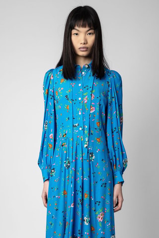 Vestido largo - Celeste