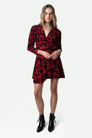Vestido cruzado - Negro