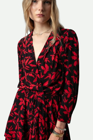 Vestido cruzado - Negro
