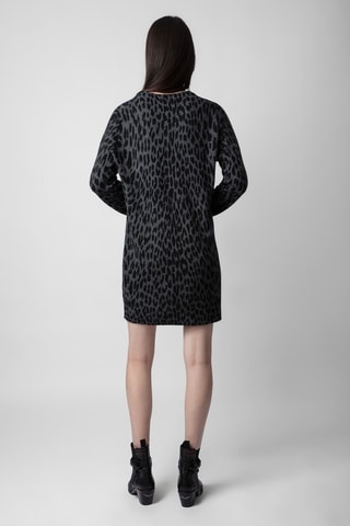 Vestido jersey de cachemir - Negro