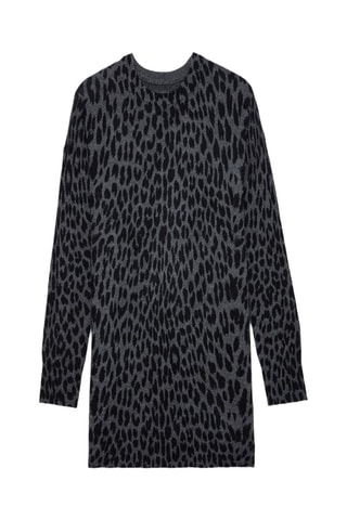 Vestido jersey de cachemir - Negro