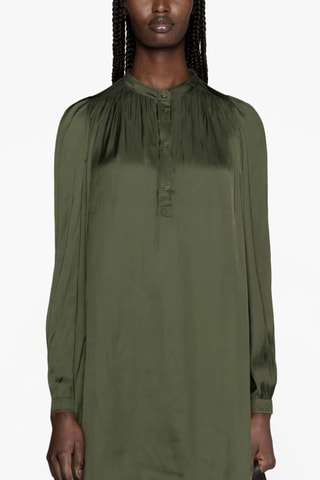 Vestido recto - Caqui