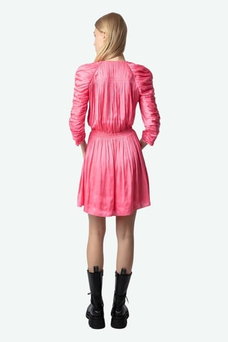 Vestido evasé - Rosa