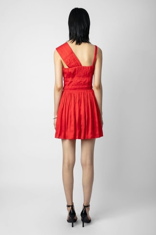 Vestido evasé - Rojo