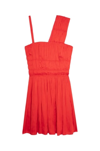 Vestido evasé - Rojo