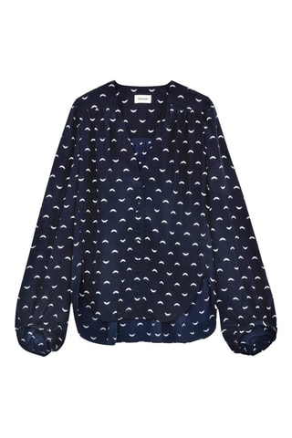 Camisa de seda - Azul marino