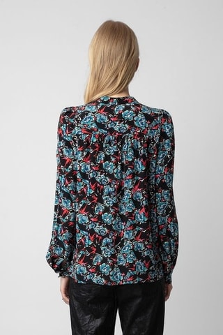 Camisa de seda - Negro