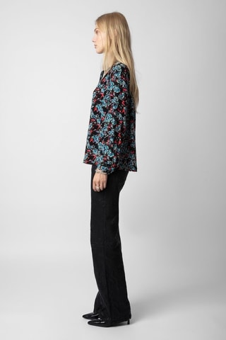 Camisa de seda - Negro