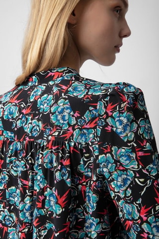 Camisa de seda - Negro