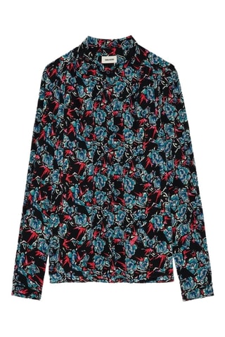Camisa de seda - Negro