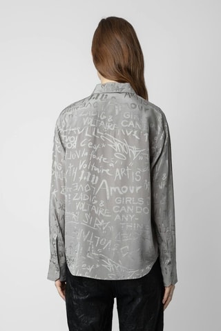 Camisa de seda - Gris