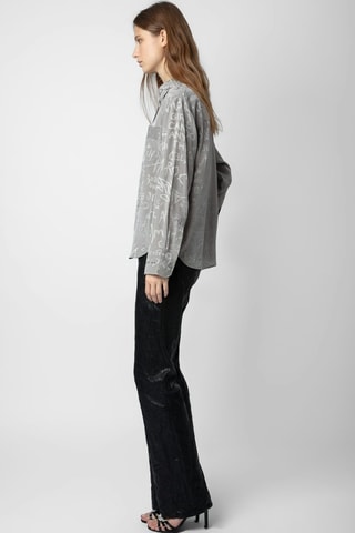 Camisa de seda - Gris