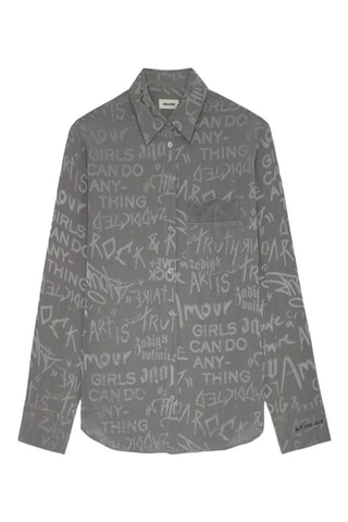 Camisa de seda - Gris