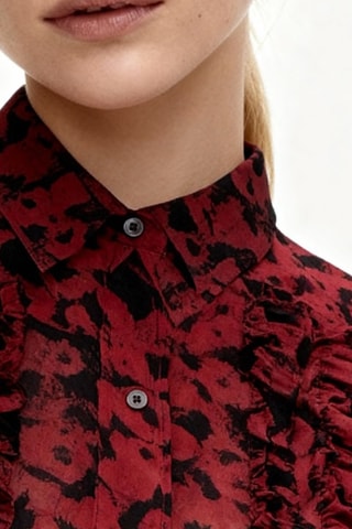 Camisa - Rojo - Ganni