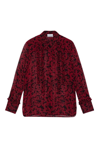 Camisa - Rojo - Ganni