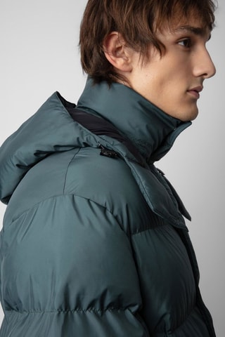 Anorak con capucha - Verde oscuro