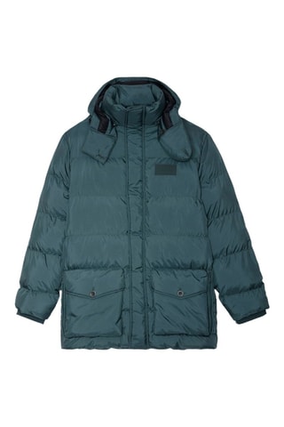 Anorak con capucha - Verde oscuro