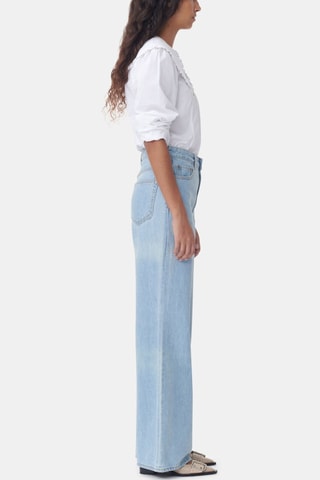 Blusa de algodón orgánico - Blanco - Ganni