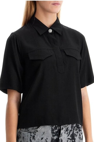 Blusa - Negro - Ganni