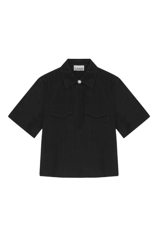 Blusa - Negro - Ganni