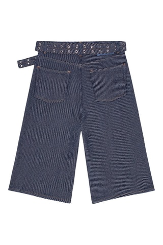 Short vaquero de algodón orgánico - Azul - Ganni
