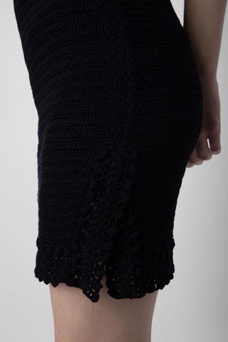 Falda recta - Negro