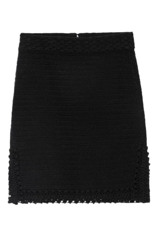 Falda recta - Negro