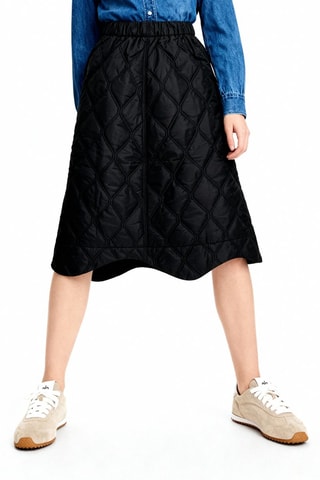 Falda midi - Negro - Ganni