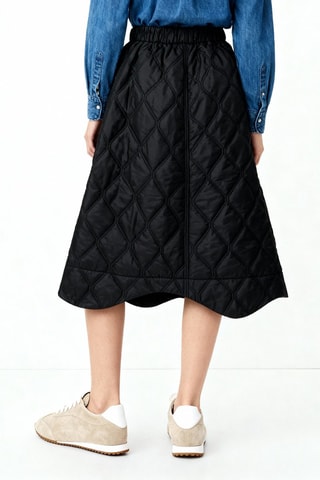 Falda midi - Negro - Ganni