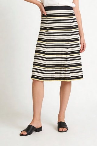 Falda larga de talle alto - Negro - Ganni