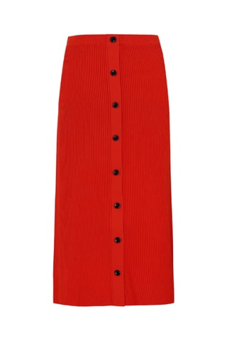 Falda recta midi - Rojo - Proenza Schouler