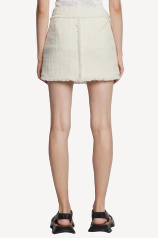 Minifalda recta - Blanco - Proenza Schouler
