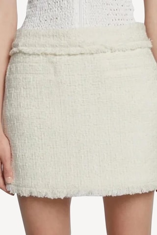 Minifalda recta - Blanco - Proenza Schouler