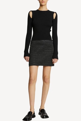 Minifalda recta - Negro - Proenza Schouler