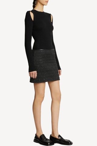 Minifalda recta - Negro - Proenza Schouler