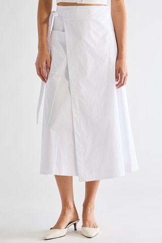 Falda cruzada - Blanco - Proenza Schouler
