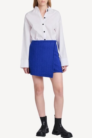 Falda cruzada - Azul - Proenza Schouler