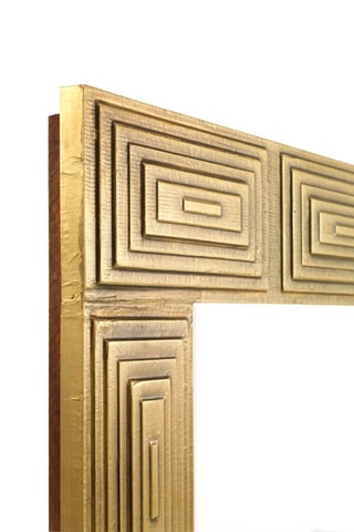 Miroir en bois de manguier