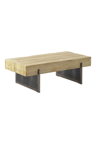 Table basse - Naturel et gris