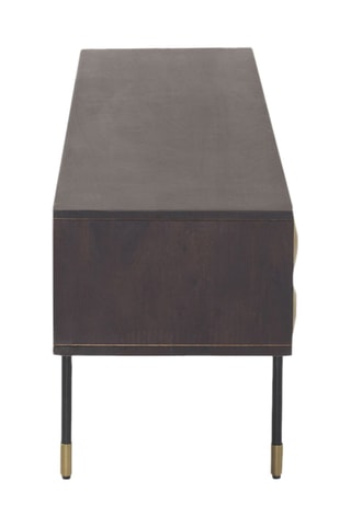 Mueble de TV - Marrón y dorado