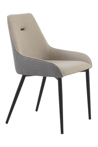 4 sillas - Gris y beige