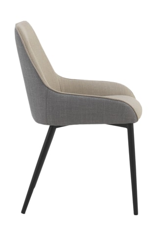 4 sillas - Gris y beige