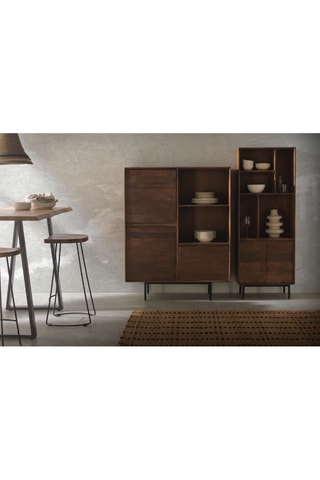 Mueble - Natural y negro