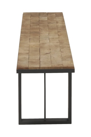 Banco de madera - Natural y negro