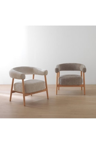 Sillón - Topo - Tela de felpa
