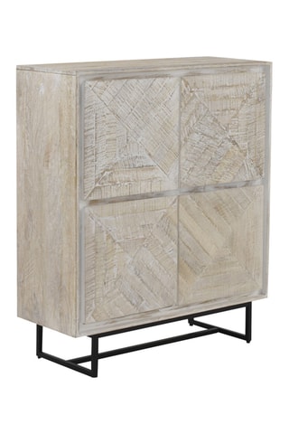 Aparador de madera de mango - 100 x 118 x 40 cm
